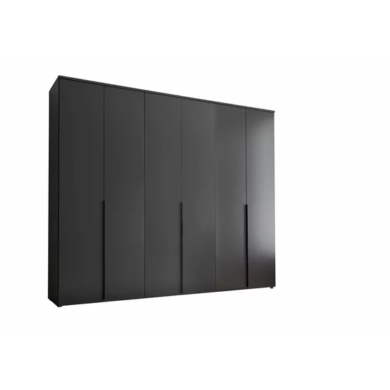 Dulap 6 Usi Batante, Kevo, 270x52x225 cm, Pal Melaminat, Grafit picture - 4