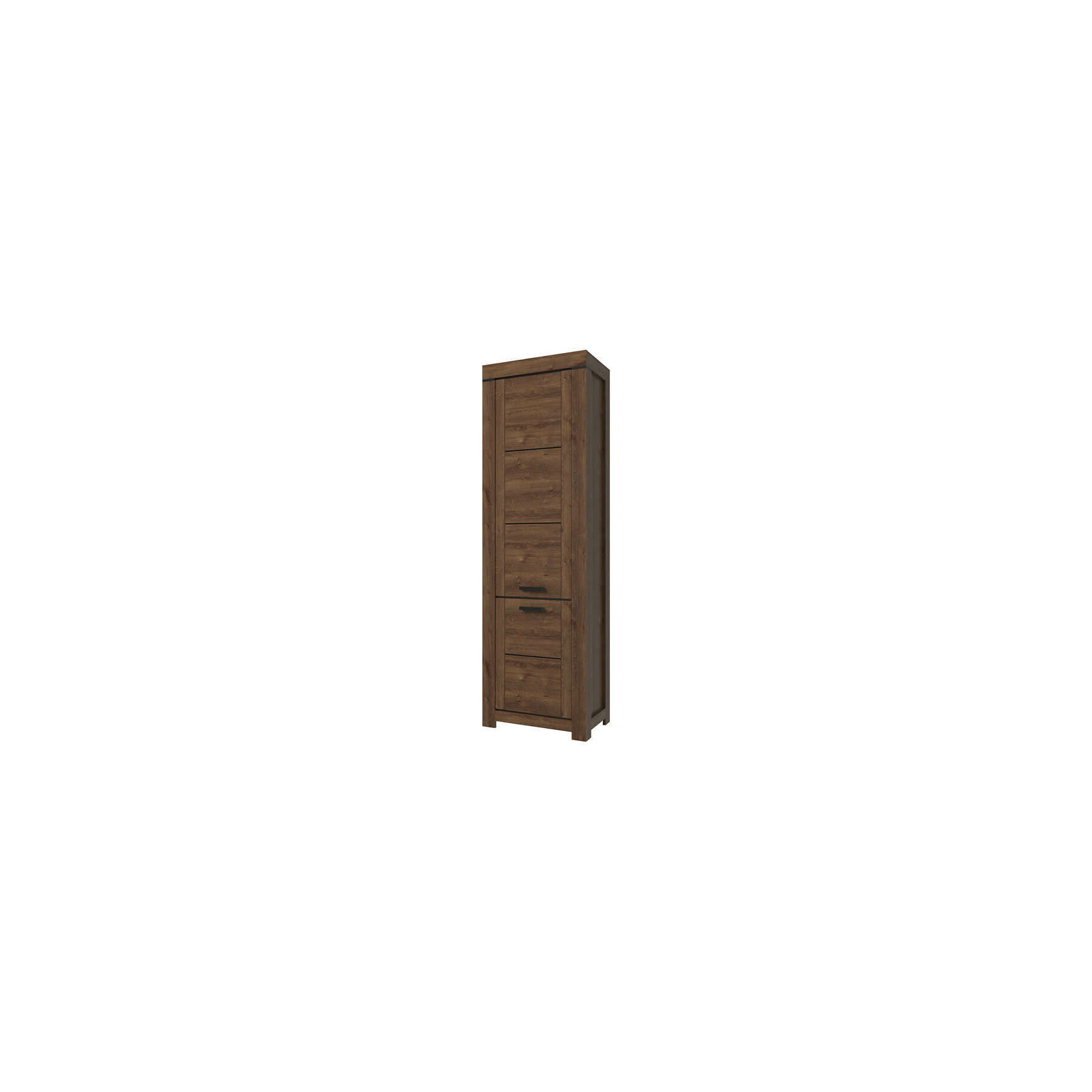 Dulap cu 2 usi brass - 2d, 64.5x40x210 cm stejar inchis