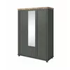 Dulap Evora, 3 usi, Oglinda, 154x62x216 cm Verde/Stejar Lefkas picture - 1