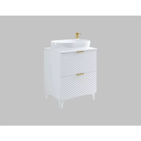 Dulap pentru lavoar Laura, 60x49x63, MDF, Alb picture - 4