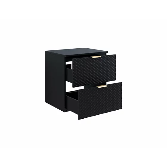 Dulap pentru lavoar Laura, 60x49x63, MDF, Negru picture - 2