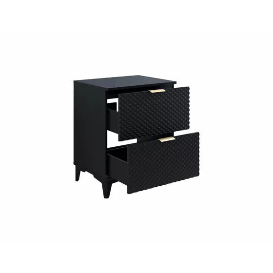 Dulap pentru lavoar Laura, 60x49x63, MDF, Negru picture - 6