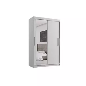 Dulap Usi Culisante Miami VI, 120x58x200 cm, Alb Mat