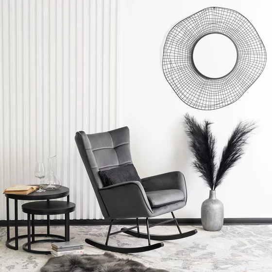 Fotoliu Balansoar Jakarta, 67x88x95 cm, Stofa tip Catifea picture - 1