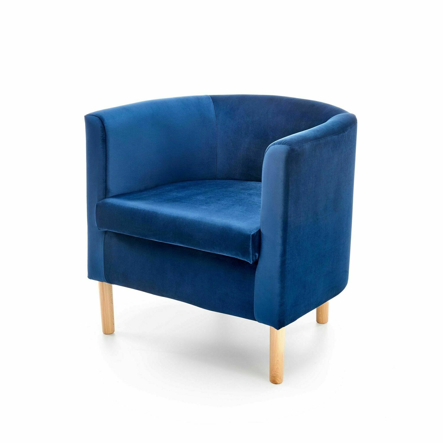 Fotoliu clubby 2 velvet albastru