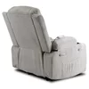 Fotoliu cu Recliner si Masaj, Boston 87x85x101 h cm, Stofa Raiata, Gri picture - 6