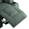 Fotoliu cu Recliner si Masaj, Boston 87x85x101 h cm, Stofa Raiata, Verde picture - 8
