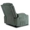 Fotoliu cu Recliner si Masaj, Boston 87x85x101 h cm, Stofa Raiata, Verde picture - 11