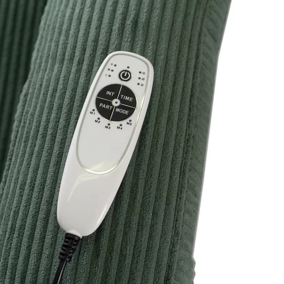 Fotoliu cu Recliner si Masaj, Boston 87x85x101 h cm, Stofa Raiata, Verde picture - 14