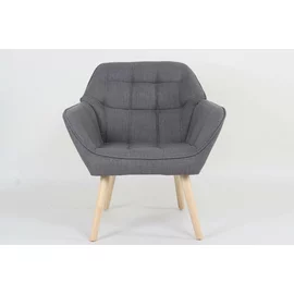 Fotoliu Lucy, 78x74x83 cm, Stofa, Gri