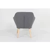 Fotoliu Lucy, 78x74x83 cm, Stofa, Gri picture - 4