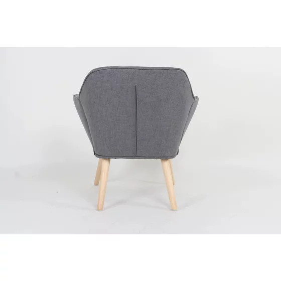 Fotoliu Lucy, 78x74x83 cm, Stofa, Gri picture - 4