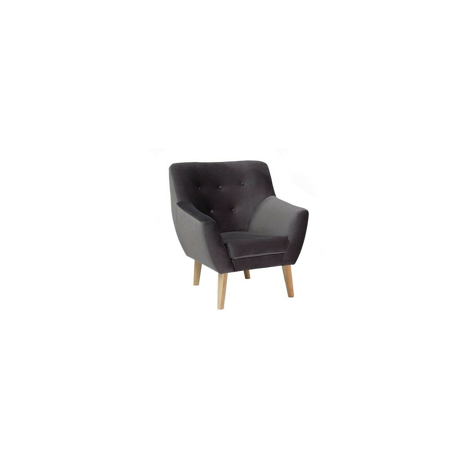 Fotoliu nordic velvet gri bluvel 14