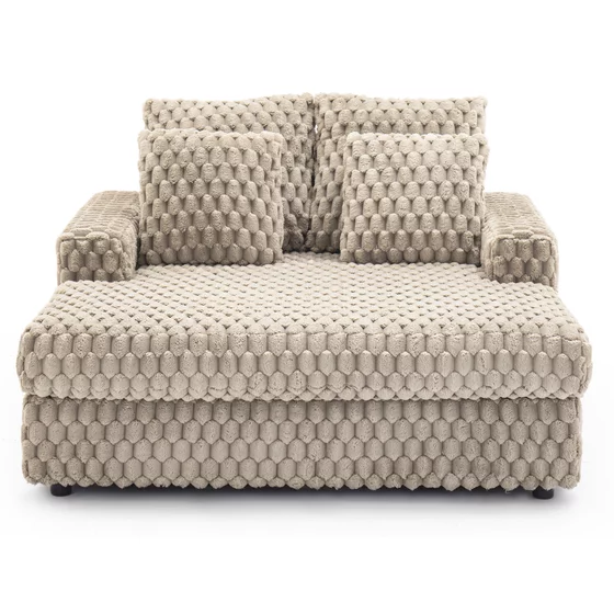 Fotoliu Sezlong Kuurne 1.5 Locuri, 135x150x88 h cm, Stofa Plusata picture - 3