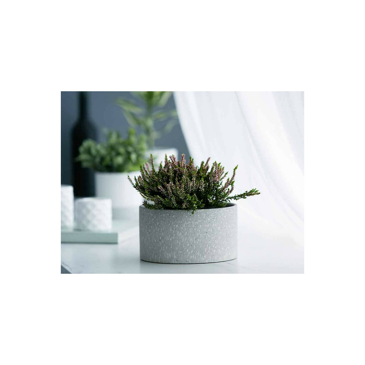 Ghiveci decorativ de flori ceramic 8,5 cm inaltime