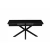 Masa Extensibila Balkan, 160-240-x90x77 cm, Metal/Ceramica, Negru/Negru Marmura picture - 1