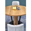 Masa Extensibila Forli, 120-160x120x78 h cm, Metal/MDF/Furnir, Negru/Stejar Natur picture - 4