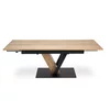 Masa Extensibila Forli 2, 160-220x90x78 h cm, Metal/MDF/Furnir, Negru/Stejar Natur picture - 3