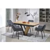 Masa Extensibila Forli 2, 160-220x90x78 h cm, Metal/MDF/Furnir, Negru/Stejar Natur picture - 7