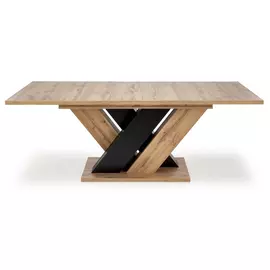 Masa Extensibila HAGEN 102, 160-200x90x77 cm, Stejar Wotan/Negru