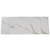 Masa Extensibila Lublin 2, 160-240-x90x77 cm, Metal/Ceramica, Auriu/Alb Marmura picture - 5