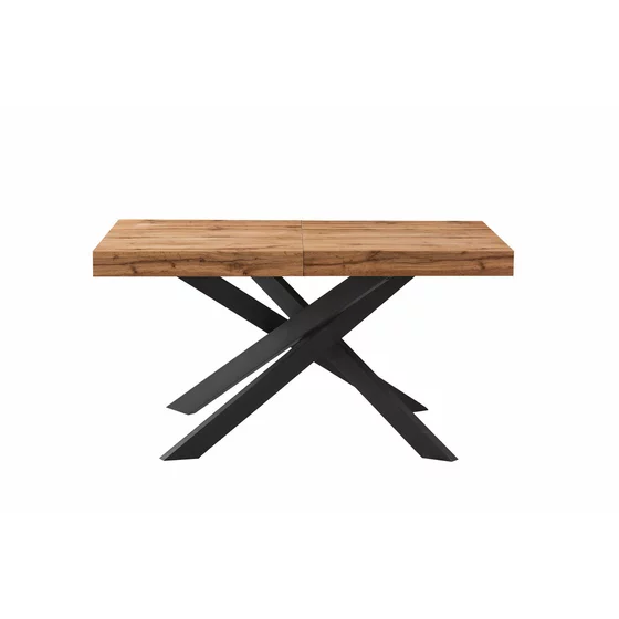 Masa Extensibila Pearson, 140-170-200x80x76 cm, Metal/MDF, Negru/Stejar picture - 5