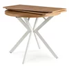 Masa Extensibila Peroni Small, 80-120-160x80x75.5 h cm, Metal/MDF, Alb/Stejar Auriu picture - 3