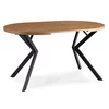 Masa Extensibila Peroni Small, 80-120-160x80x75.5 h cm, Metal/MDF, Negru/Stejar Auriu picture - 6
