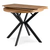 Masa Extensibila Peroni Small, 80-120-160x80x75.5 h cm, Metal/MDF, Negru/Stejar Auriu picture - 9