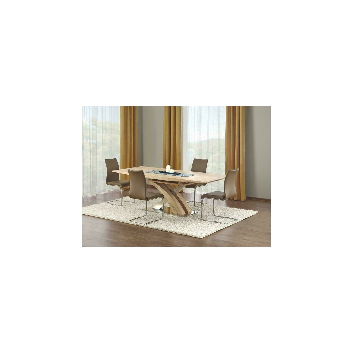 Masa extensibila sandor stejar sonoma 160 cm