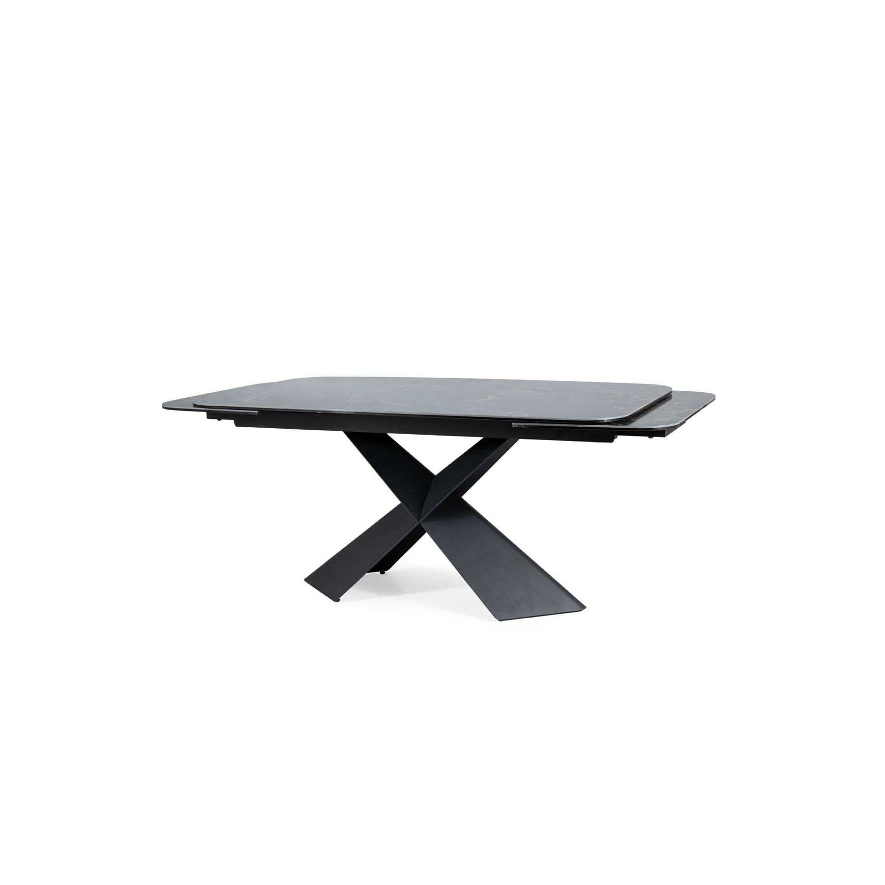 Masa Extensibila Shelby 111 Ceramic, 160-240x95x76 cm, Neagra