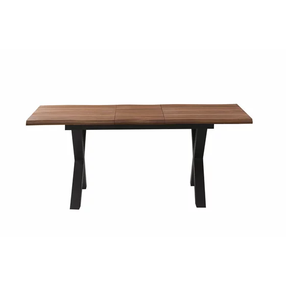 Masa Extensibila Weston, 145-185x80x76 cm, Metal/MDF, Negru/Stejar picture - 4