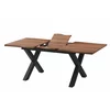 Masa Extensibila Weston, 145-185x80x76 cm, Metal/MDF, Negru/Stejar picture - 2