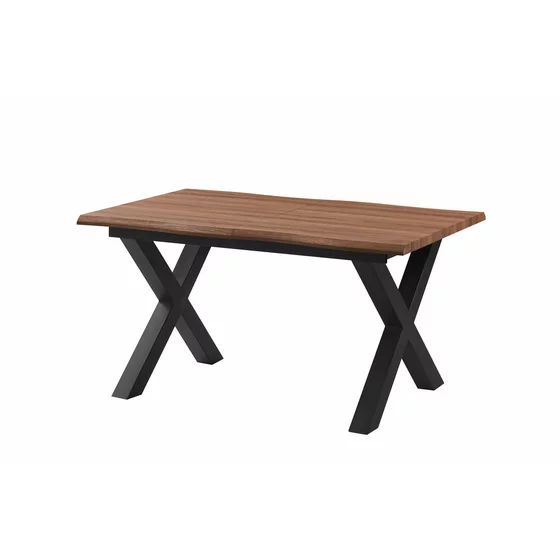 Masa Extensibila Weston, 145-185x80x76 cm, Metal/MDF, Negru/Stejar picture - 8