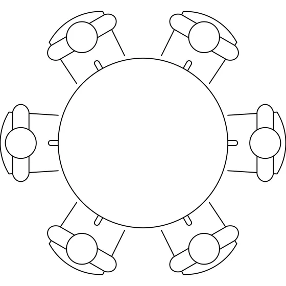 Masa Rotunda Olympus Anemon, Ø110x76 cm, MDF, Beige/Natur picture - 4