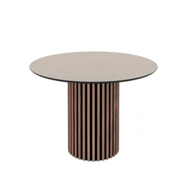 Masa Rotunda Olympus Anemon, Ø110x76 cm, MDF, Beige/Natur
