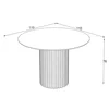 Masa Rotunda Olympus Anemon, Ø110x76 cm, MDF, Beige/Natur picture - 3