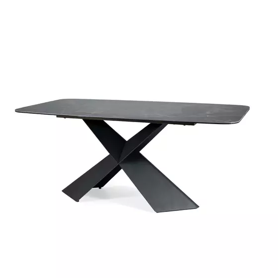 Masa Shelby 110 Ceramic, 180x95x76 cm, Neagra picture - 2