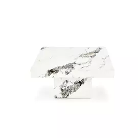Masuta Cafea Hagen 238, 80x80x41 cm, Alb Marmura