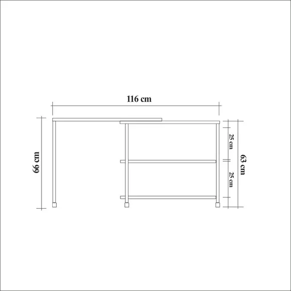 Masuta de Cafea cu roti Melin, 70x76x63 cm, Pin Atlantic/Negru picture - 17