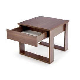 Masuta de Cafea cu Sertar Neo Patrata, 60x60x52 cm, Nuc