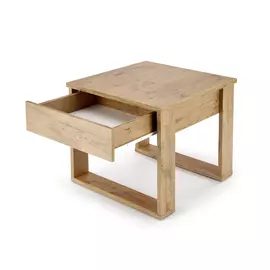 Masuta de Cafea cu Sertar Neo Patrata, 60x60x52 cm, Stejar Wotan