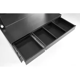 Masuta Toaleta Hollywood XL, 120x55x140 cm, Neagra