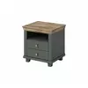Noptiera Evora 2 Sertare, 52x42x54 cm Verde/Stejar Lefkas picture - 1