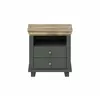 Noptiera Evora 2 Sertare, 52x42x54 cm Verde/Stejar Lefkas picture - 3