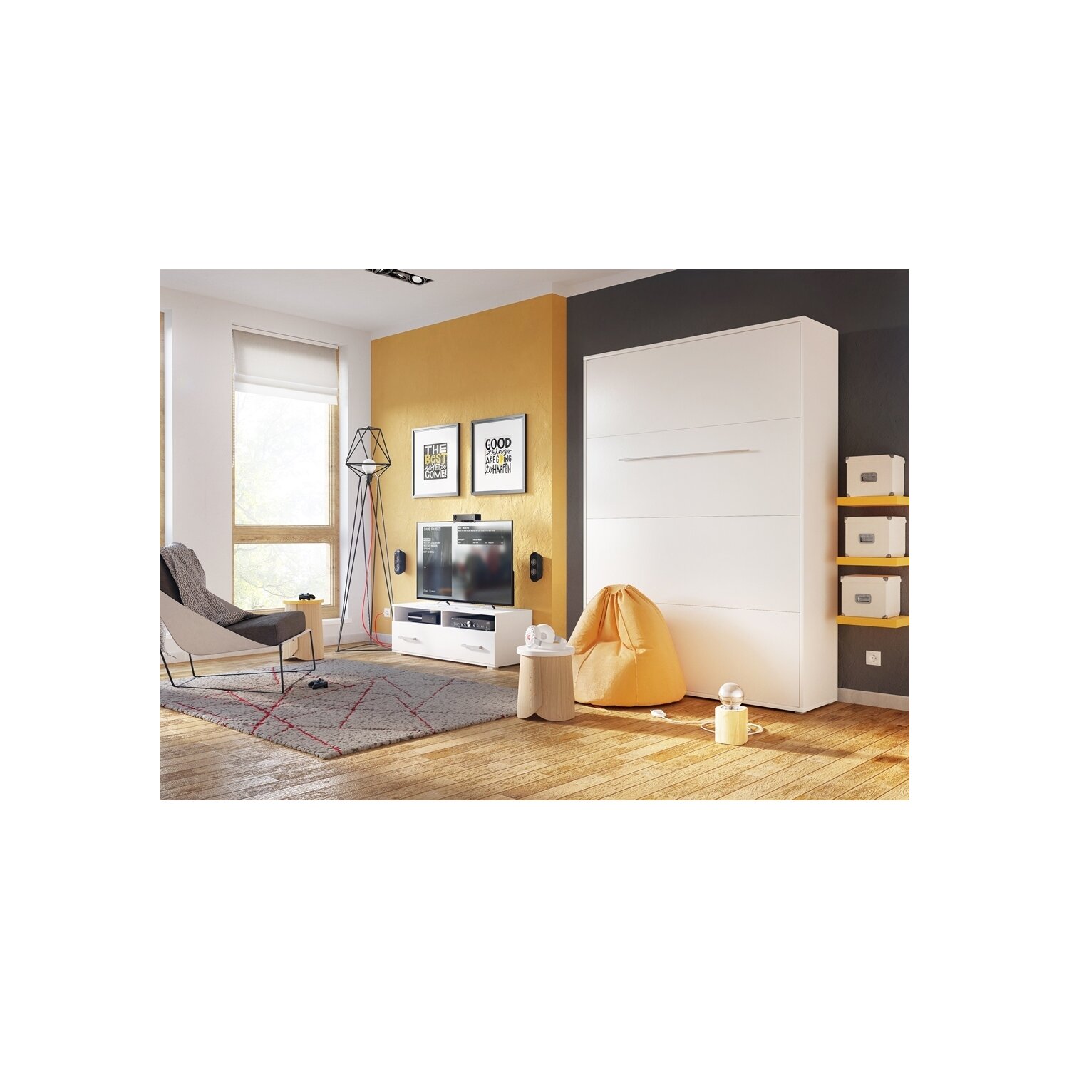 Pat rabatabil de perete vertical concept pro 140/200