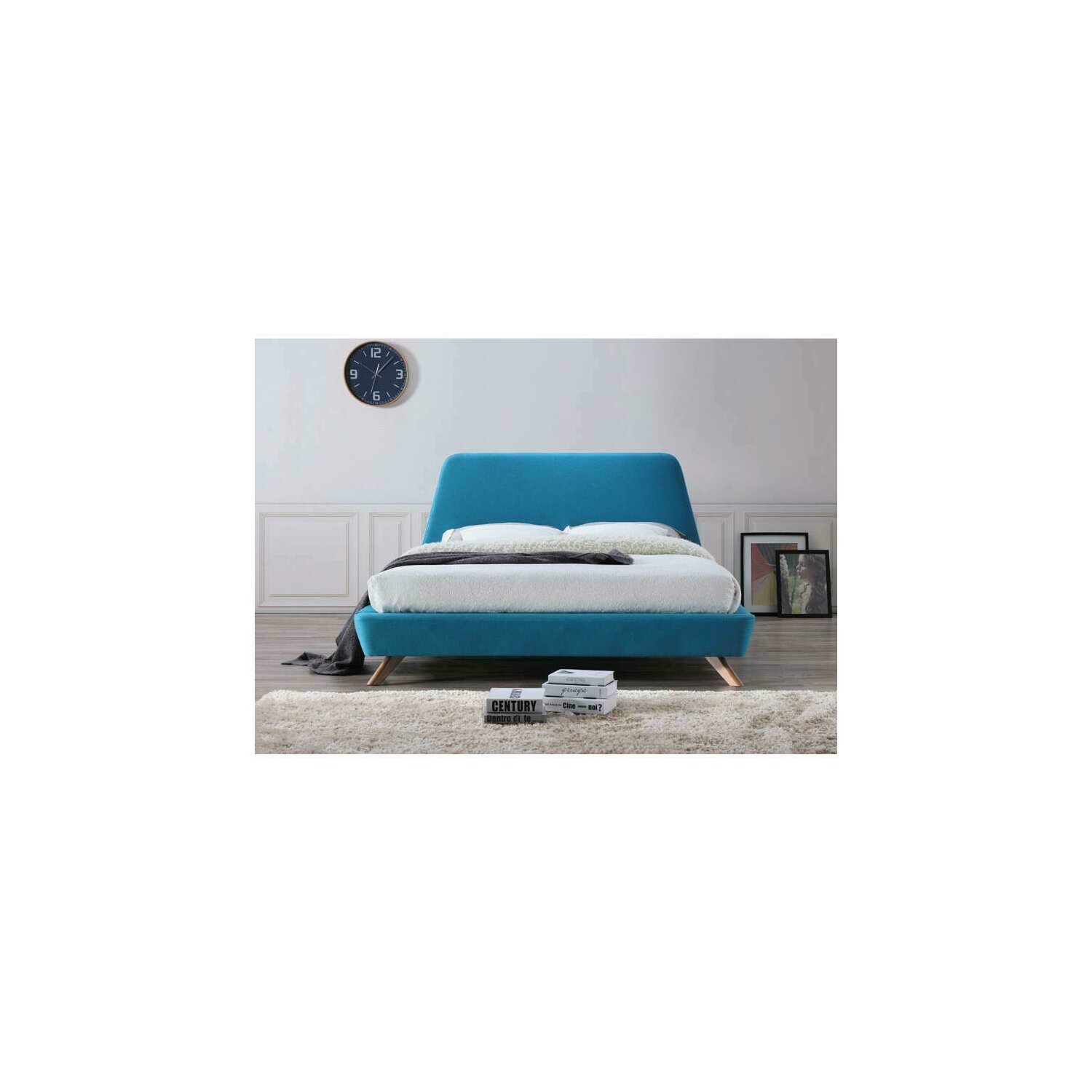 Pat tapitat gant turquoise