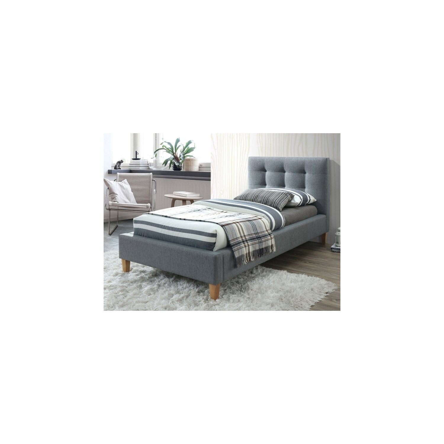 Pat tapitat texas gri 90x200