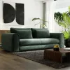 Canapea Extensibila Lil Buddy, 260x106x89 cm,  Stofa - Verde picture - 2