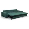 Coltar Extensibil Collin, Stofa tip Catifea Verde Velutto 27, 252x165x117 H cm picture - 4